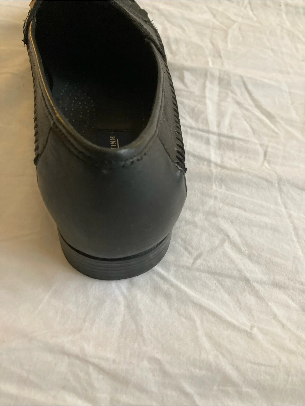 Black Leather Tassel Woven Loafers Sz 10M Giorgio Brutini